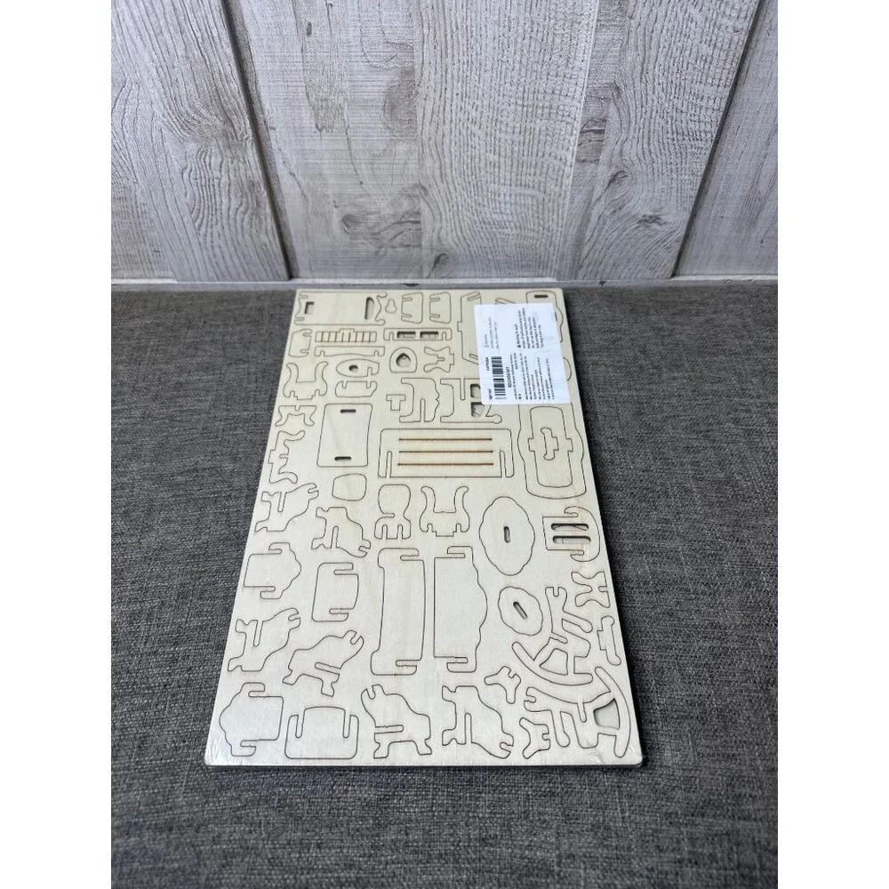 Lovefunusa 3D Wooden Dollhouse Furniture Puzzle Kit Kids & Adults DIY Assembly - Picture 2 of 5